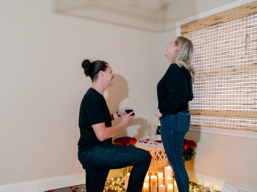 Chicago surprise proposal in home