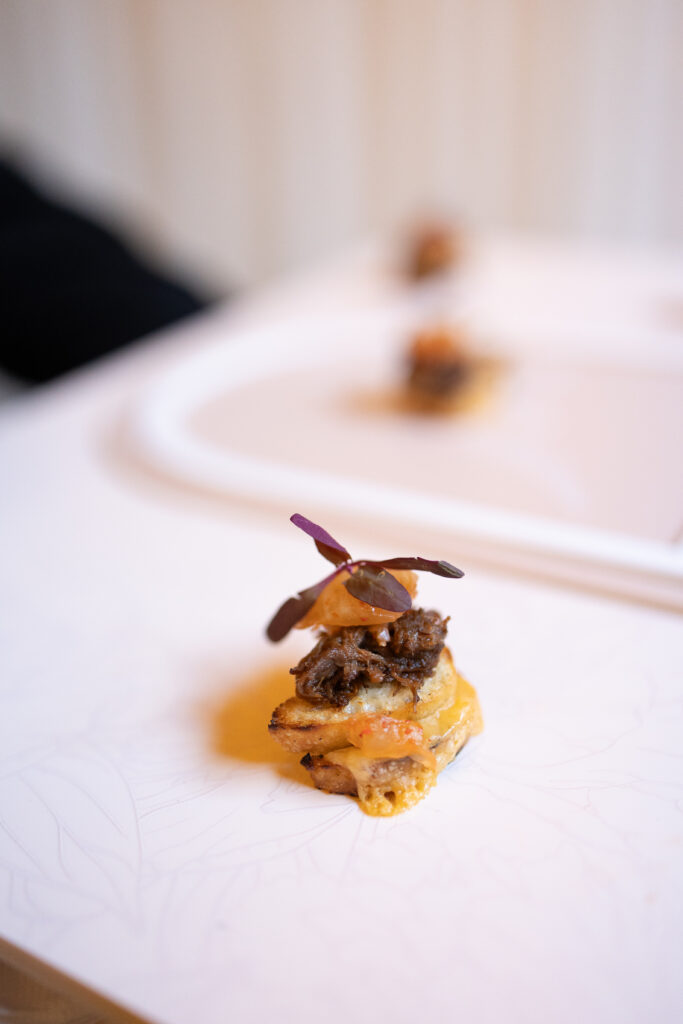 Niche and co customized appetizers for their bride and groom who wanted to celebrate their heritage with food worth celebrating.