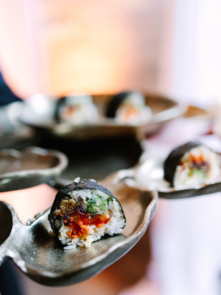Niche and co customized appetizers for their bride and groom who wanted to celebrate their heritage with food worth celebrating.